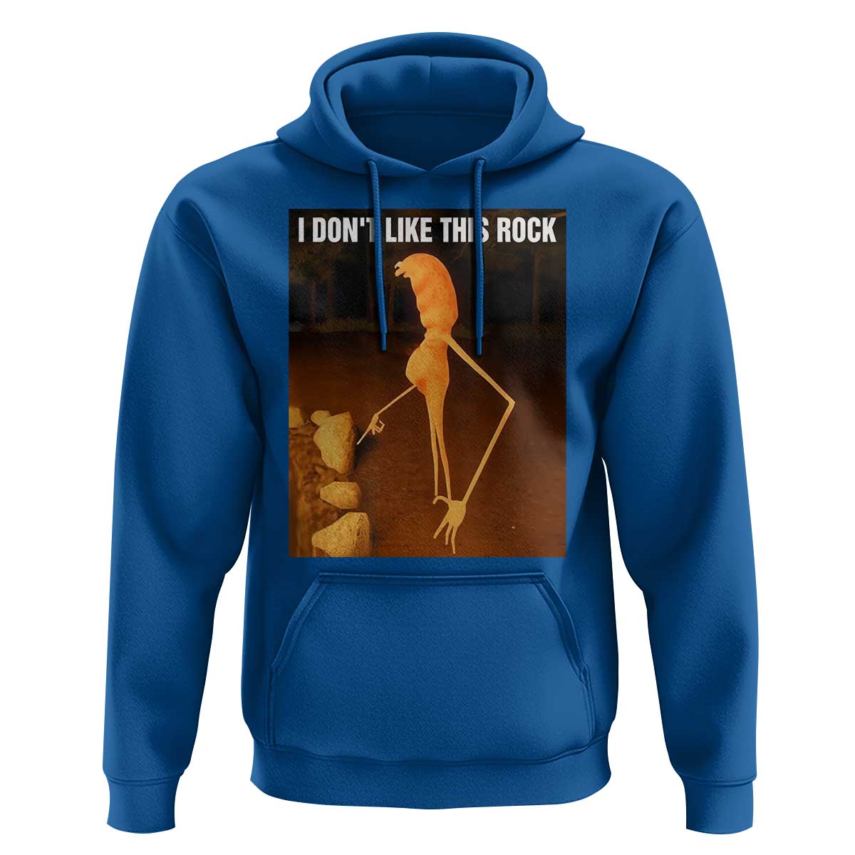 Marcus The Worm Christmas Hoodie I Don't Like This Rock Funny Meme - Wonder Print Shop
