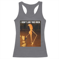 Marcus The Worm Christmas Racerback Tank Top I Don't Like This Rock Funny Meme - Wonder Print Shop