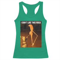 Marcus The Worm Christmas Racerback Tank Top I Don't Like This Rock Funny Meme - Wonder Print Shop