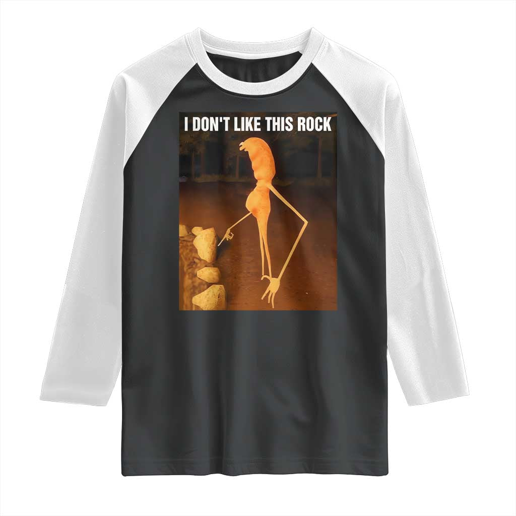 Marcus The Worm Christmas Raglan Shirt I Don't Like This Rock Funny Meme - Wonder Print Shop