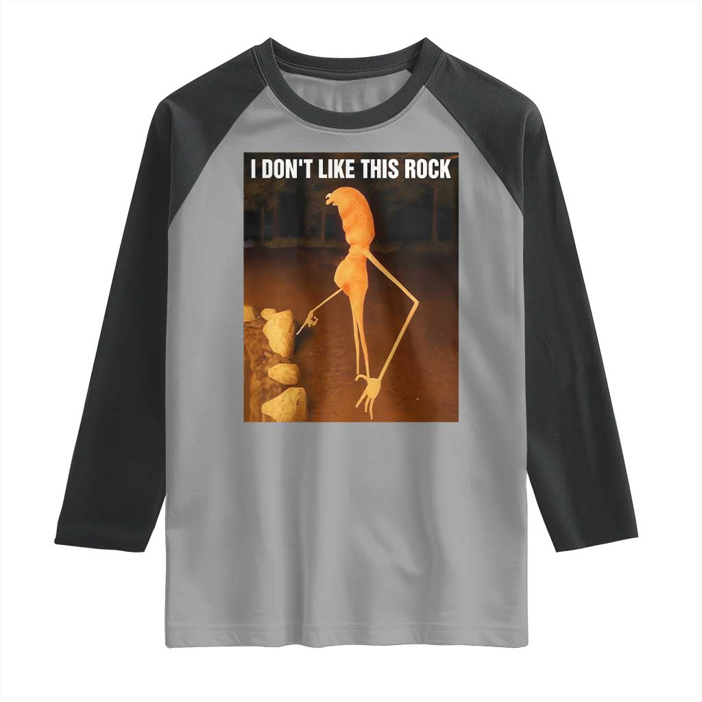 Marcus The Worm Christmas Raglan Shirt I Don't Like This Rock Funny Meme - Wonder Print Shop