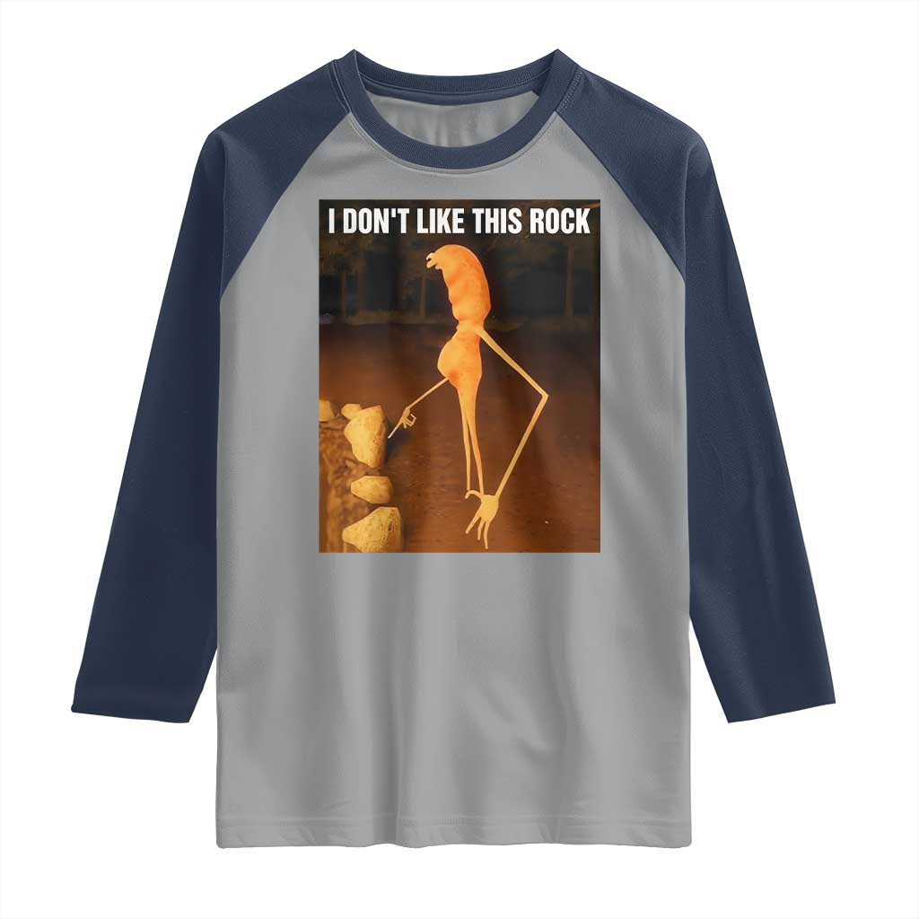 Marcus The Worm Christmas Raglan Shirt I Don't Like This Rock Funny Meme - Wonder Print Shop