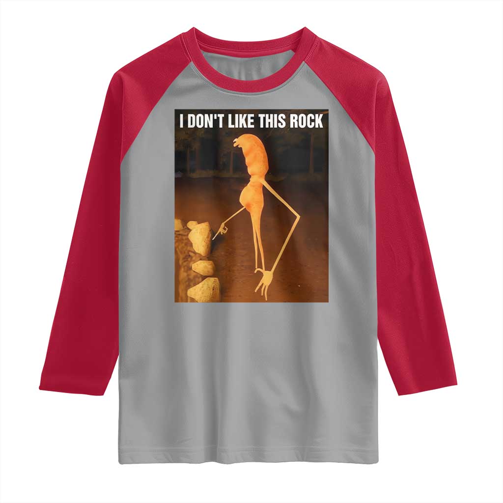Marcus The Worm Christmas Raglan Shirt I Don't Like This Rock Funny Meme - Wonder Print Shop