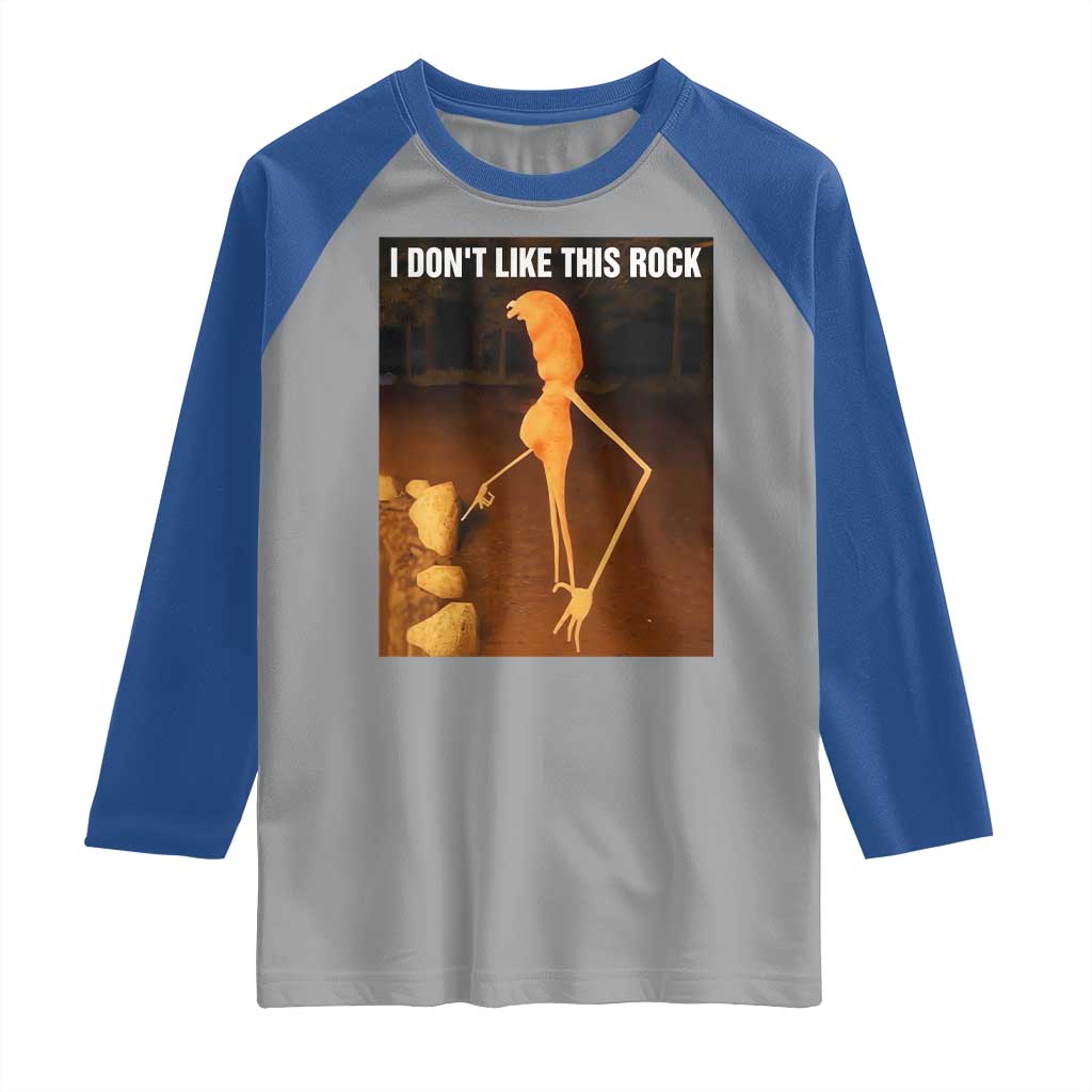 Marcus The Worm Christmas Raglan Shirt I Don't Like This Rock Funny Meme - Wonder Print Shop