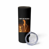 Marcus The Worm Christmas Skinny Tumbler I Don't Like This Rock Funny Meme - Wonder Print Shop