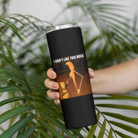 Marcus The Worm Christmas Skinny Tumbler I Don't Like This Rock Funny Meme - Wonder Print Shop