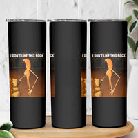Marcus The Worm Christmas Skinny Tumbler I Don't Like This Rock Funny Meme - Wonder Print Shop