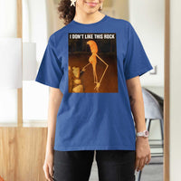 Marcus The Worm Christmas T Shirt For Women I Don't Like This Rock Funny Meme - Wonder Print Shop