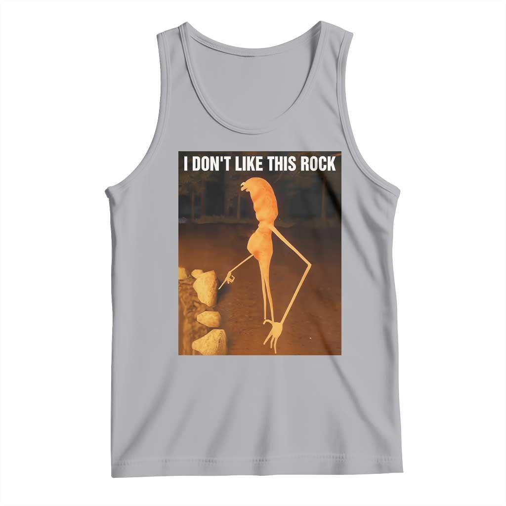 Marcus The Worm Christmas Tank Top I Don't Like This Rock Funny Meme - Wonder Print Shop