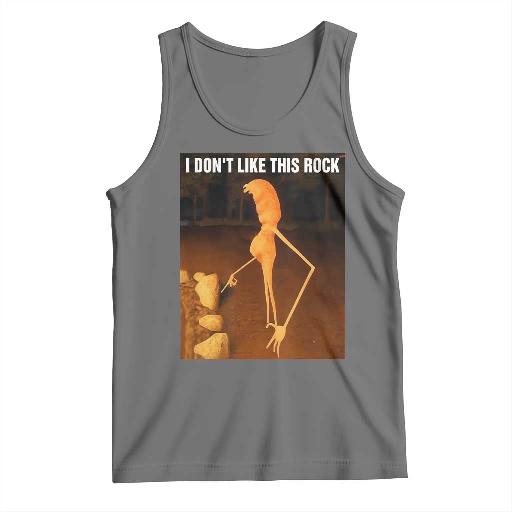Marcus The Worm Christmas Tank Top I Don't Like This Rock Funny Meme - Wonder Print Shop