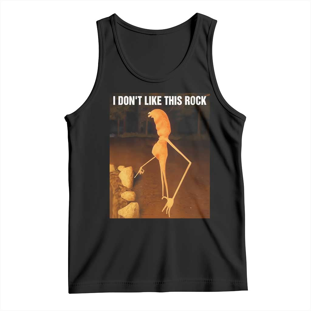 Marcus The Worm Christmas Tank Top I Don't Like This Rock Funny Meme - Wonder Print Shop