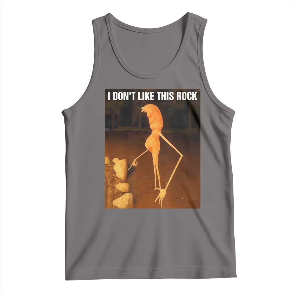 Marcus The Worm Christmas Tank Top I Don't Like This Rock Funny Meme - Wonder Print Shop