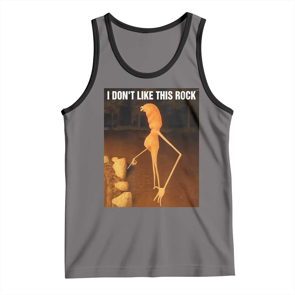 Marcus The Worm Christmas Tank Top I Don't Like This Rock Funny Meme - Wonder Print Shop