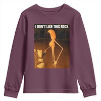 Marcus The Worm Christmas Youth Sweatshirt I Don't Like This Rock Funny Meme - Wonder Print Shop