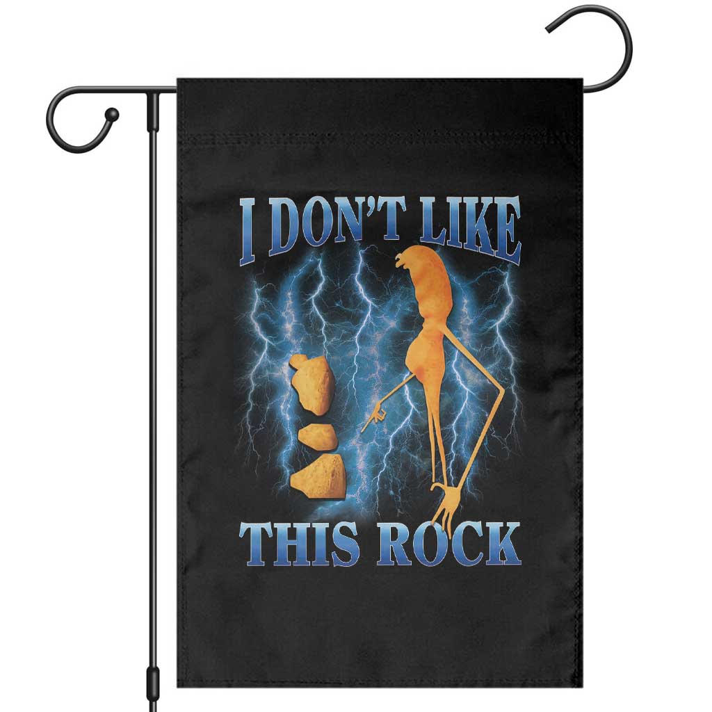 Funny Christmas Marcus The Worm Garden Flag I Don't Like This Rock Brain Rot - Wonder Print Shop
