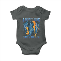 Funny Christmas Marcus The Worm Baby Onesie I Don't Like This Rock Brain Rot - Wonder Print Shop