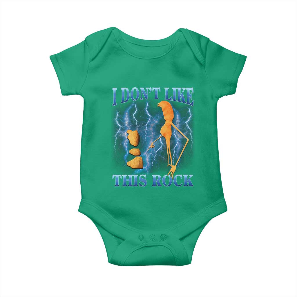 Funny Christmas Marcus The Worm Baby Onesie I Don't Like This Rock Brain Rot - Wonder Print Shop
