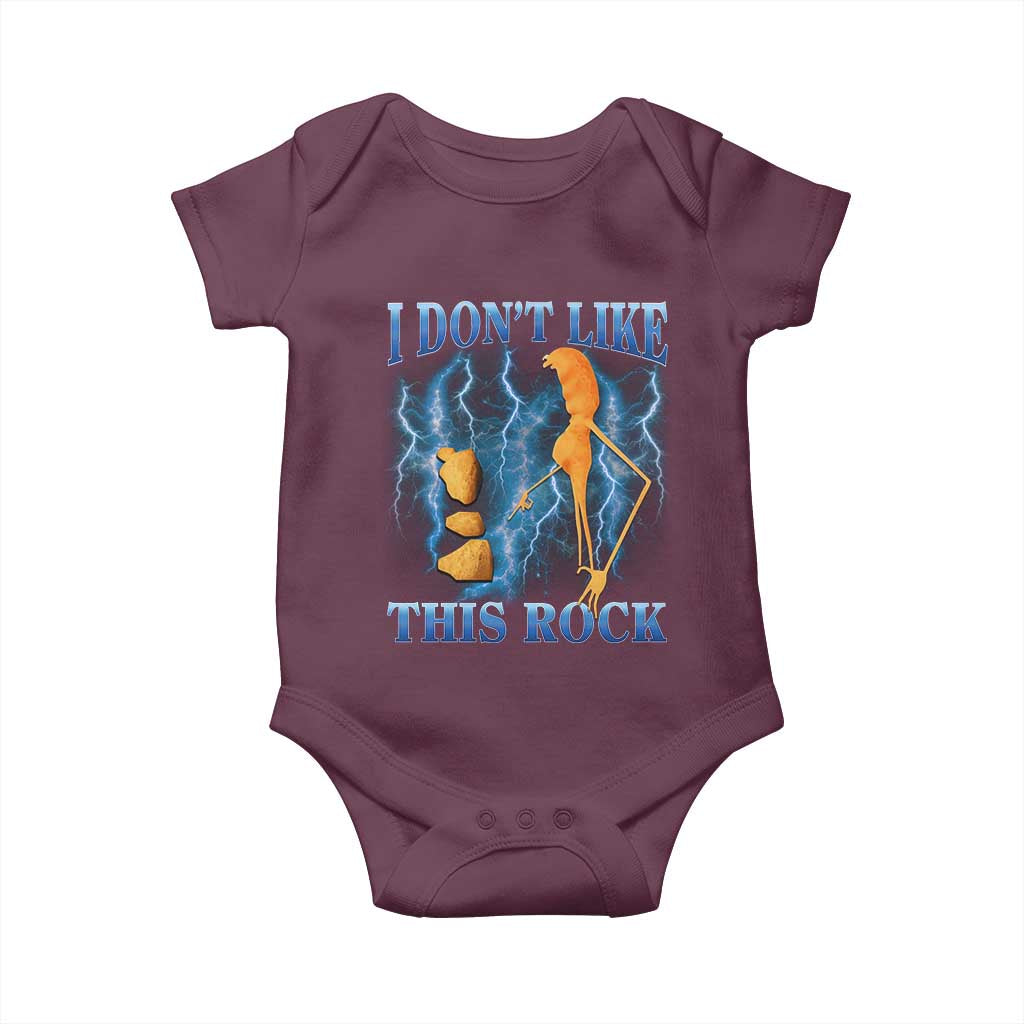Funny Christmas Marcus The Worm Baby Onesie I Don't Like This Rock Brain Rot - Wonder Print Shop