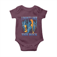 Funny Christmas Marcus The Worm Baby Onesie I Don't Like This Rock Brain Rot - Wonder Print Shop