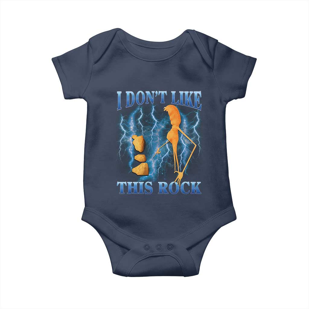 Funny Christmas Marcus The Worm Baby Onesie I Don't Like This Rock Brain Rot - Wonder Print Shop