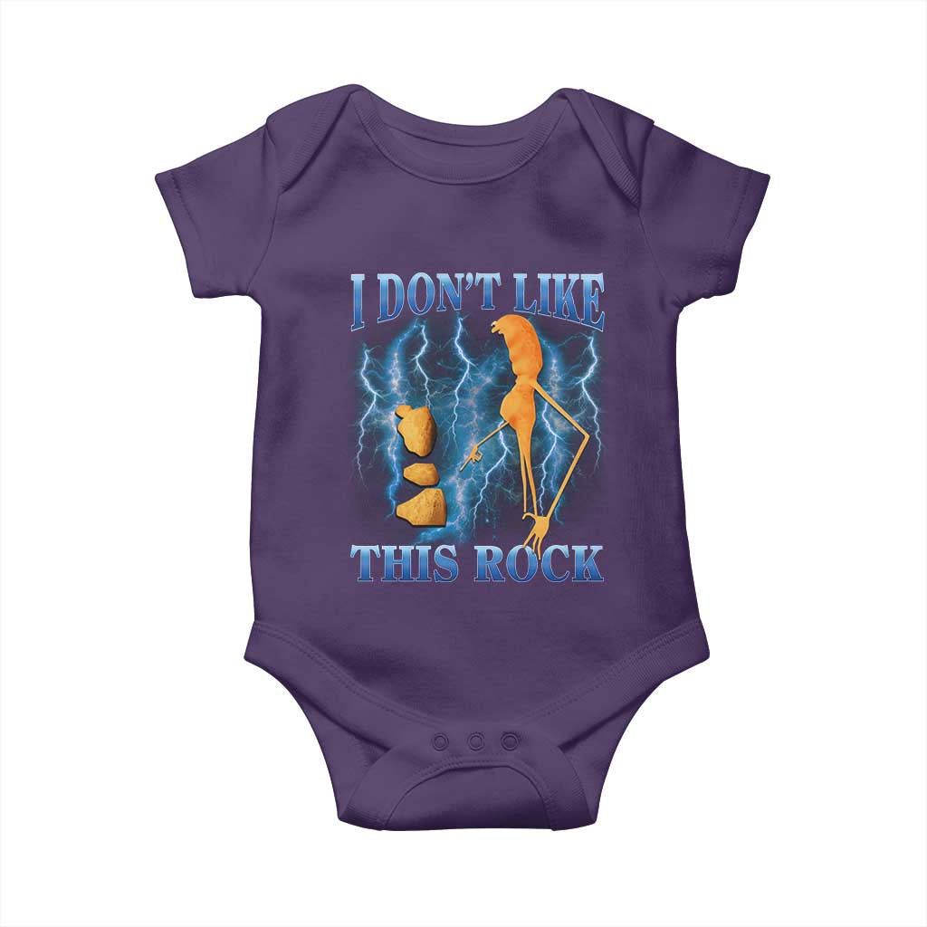 Funny Christmas Marcus The Worm Baby Onesie I Don't Like This Rock Brain Rot - Wonder Print Shop