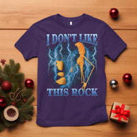 Funny Christmas Marcus The Worm T Shirt I Don't Like This Rock Brain Rot - Wonder Print Shop