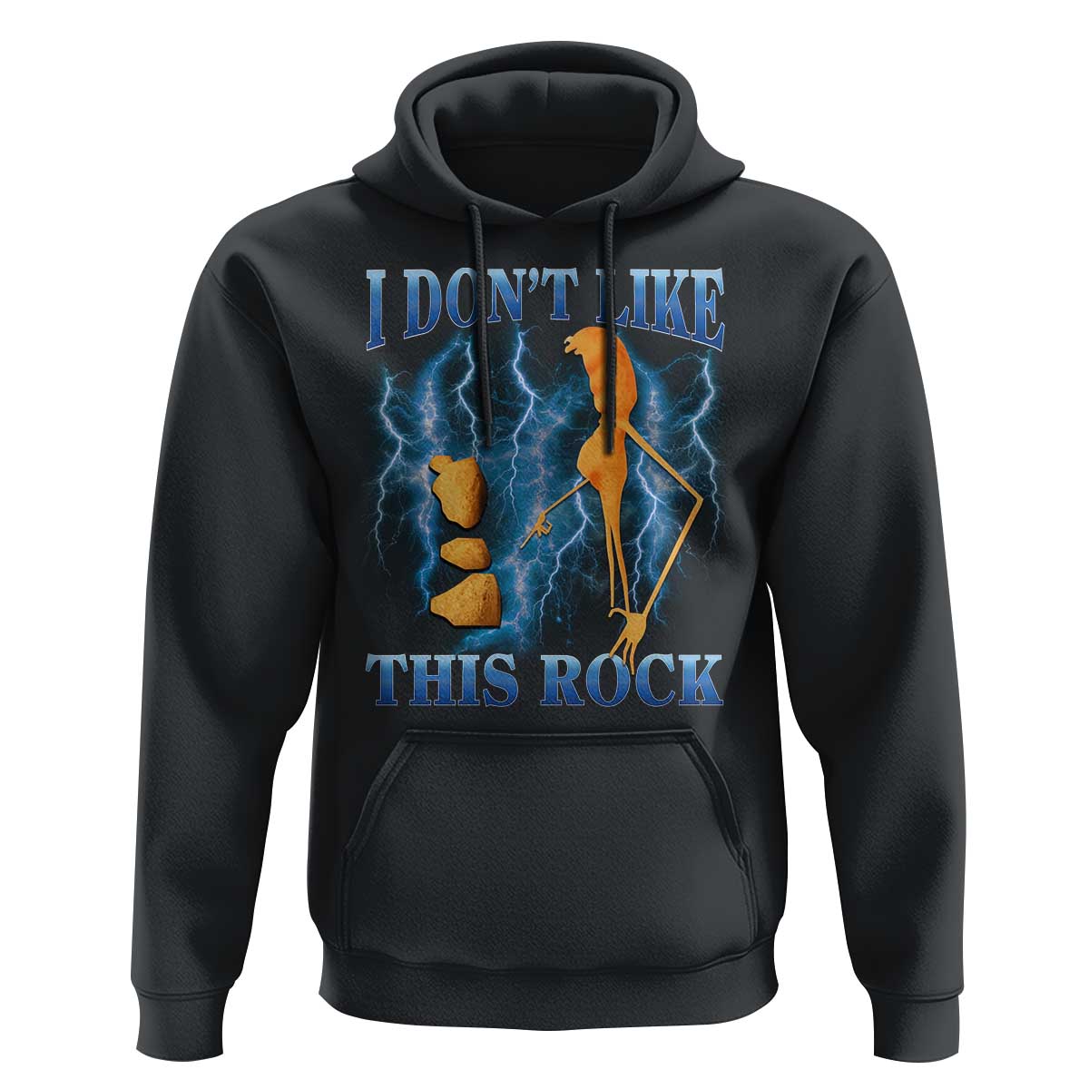 Funny Christmas Marcus The Worm Hoodie I Don't Like This Rock Brain Rot - Wonder Print Shop