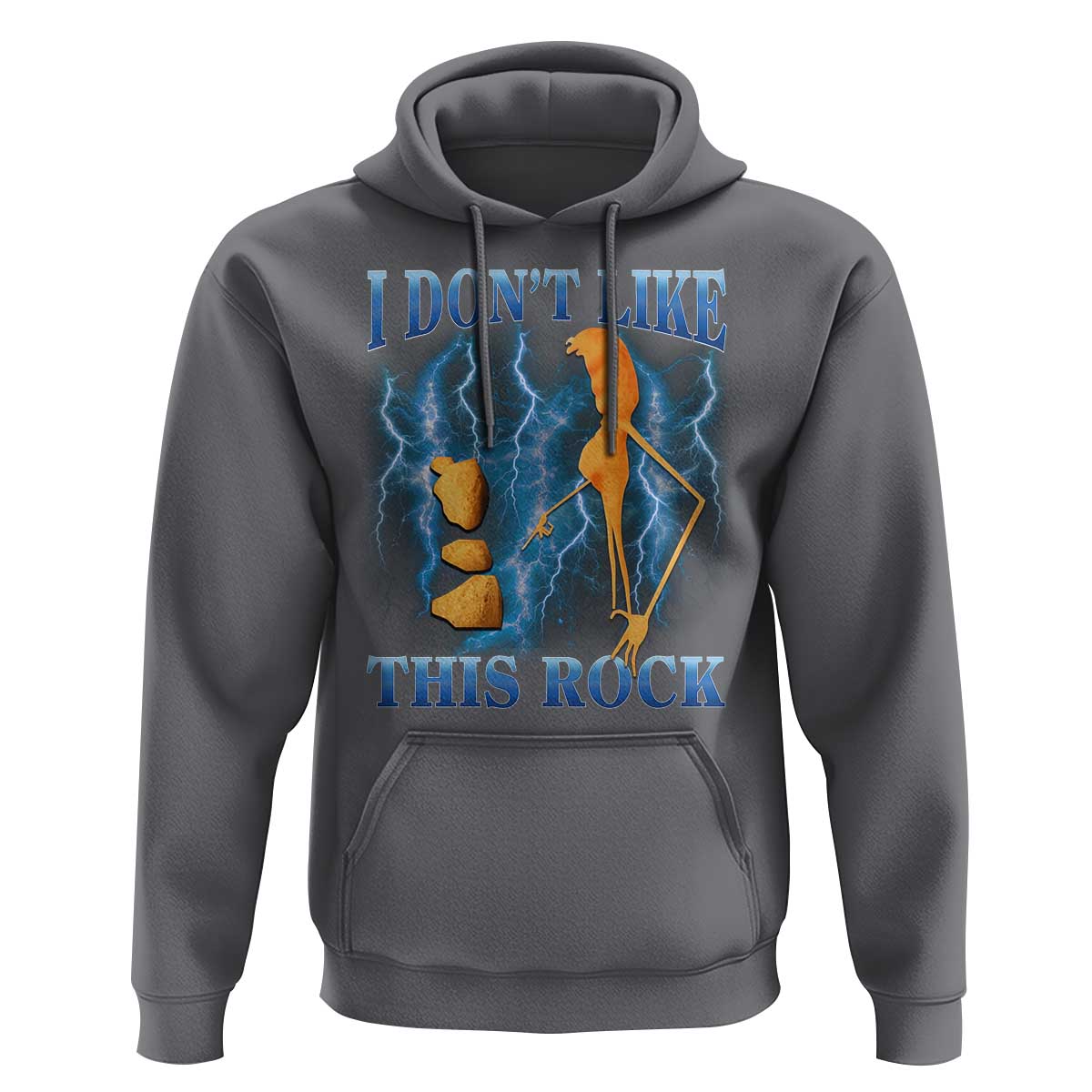 Funny Christmas Marcus The Worm Hoodie I Don't Like This Rock Brain Rot - Wonder Print Shop