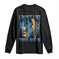 Funny Christmas Marcus The Worm Long Sleeve Shirt I Don't Like This Rock Brain Rot - Wonder Print Shop