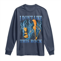 Funny Christmas Marcus The Worm Long Sleeve Shirt I Don't Like This Rock Brain Rot - Wonder Print Shop