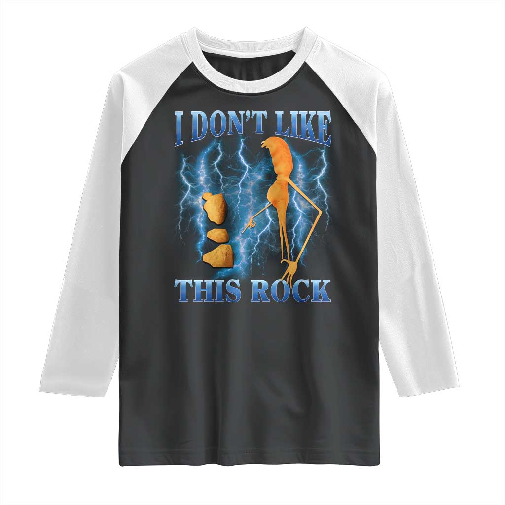 Funny Christmas Marcus The Worm Raglan Shirt I Don't Like This Rock Brain Rot - Wonder Print Shop