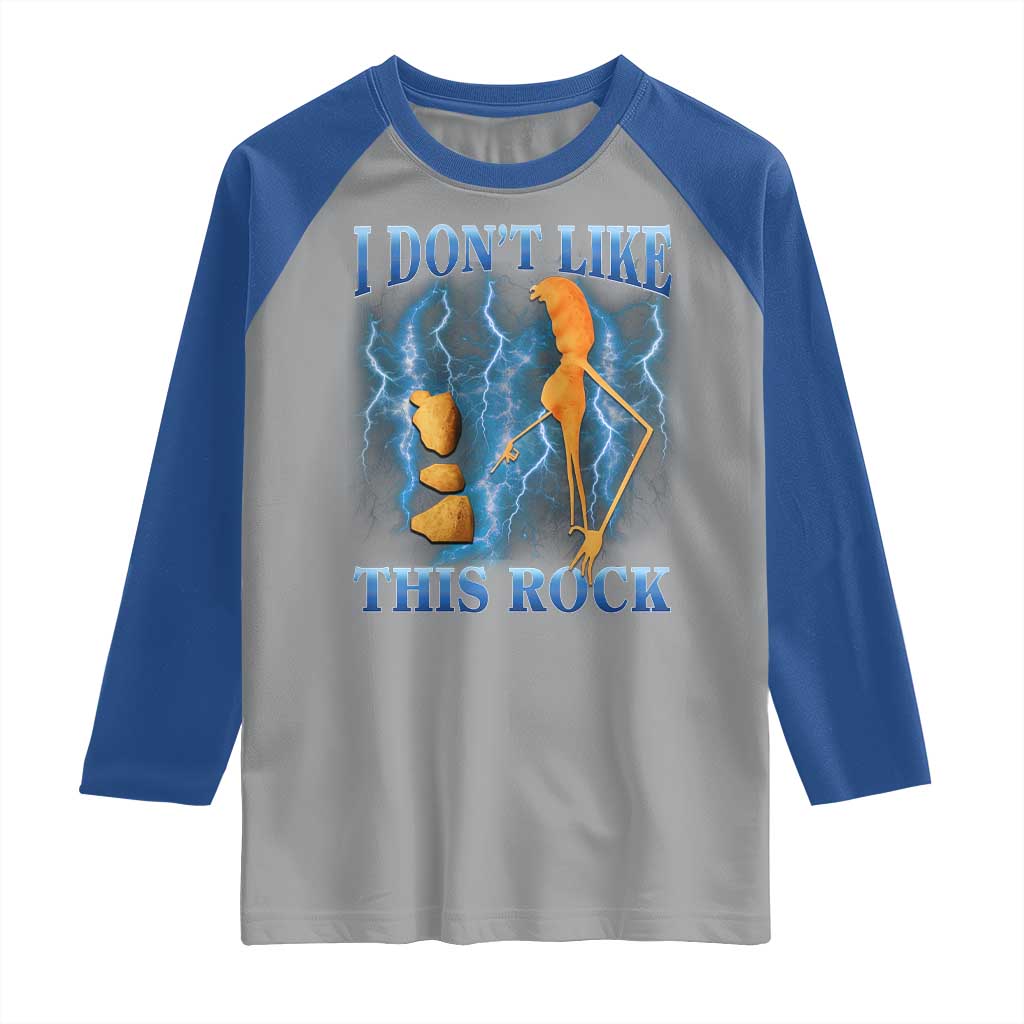 Funny Christmas Marcus The Worm Raglan Shirt I Don't Like This Rock Brain Rot - Wonder Print Shop