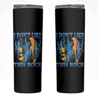 Funny Christmas Marcus The Worm Skinny Tumbler I Don't Like This Rock Brain Rot - Wonder Print Shop
