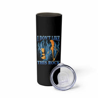 Funny Christmas Marcus The Worm Skinny Tumbler I Don't Like This Rock Brain Rot - Wonder Print Shop