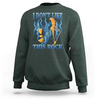 Funny Christmas Marcus The Worm Sweatshirt I Don't Like This Rock Brain Rot - Wonder Print Shop