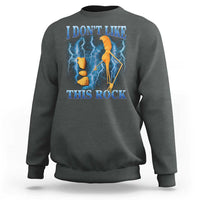 Funny Christmas Marcus The Worm Sweatshirt I Don't Like This Rock Brain Rot - Wonder Print Shop