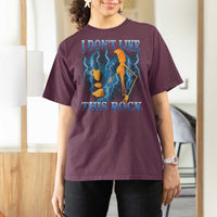 Funny Christmas Marcus The Worm T Shirt For Women I Don't Like This Rock Brain Rot - Wonder Print Shop