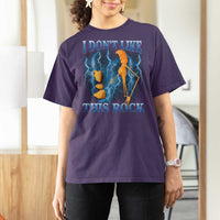 Funny Christmas Marcus The Worm T Shirt For Women I Don't Like This Rock Brain Rot - Wonder Print Shop