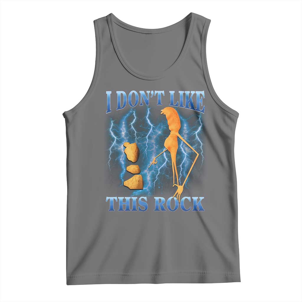 Funny Christmas Marcus The Worm Tank Top I Don't Like This Rock Brain Rot - Wonder Print Shop