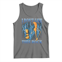 Funny Christmas Marcus The Worm Tank Top I Don't Like This Rock Brain Rot - Wonder Print Shop