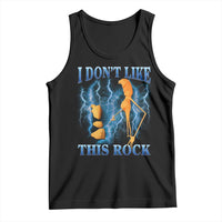 Funny Christmas Marcus The Worm Tank Top I Don't Like This Rock Brain Rot - Wonder Print Shop