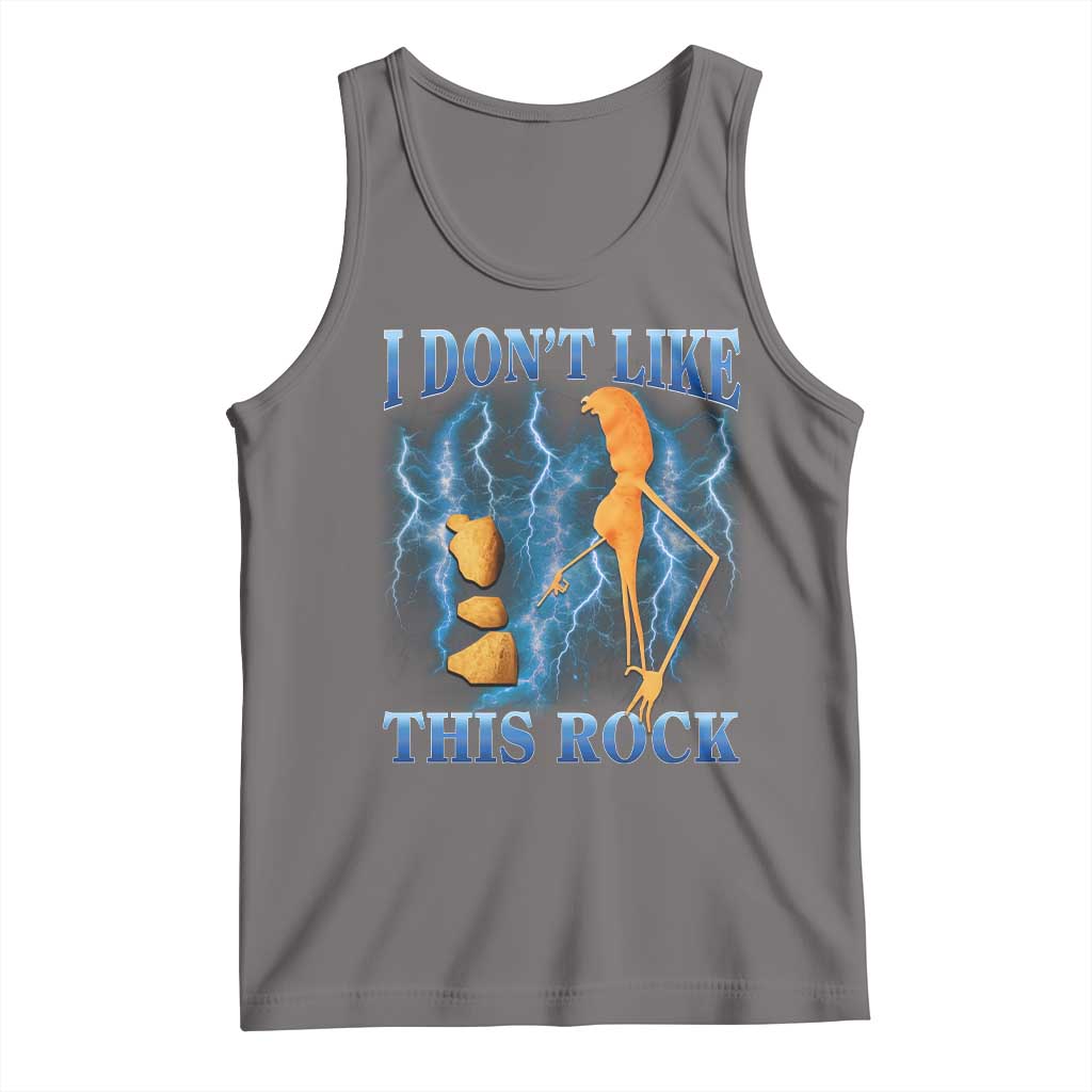 Funny Christmas Marcus The Worm Tank Top I Don't Like This Rock Brain Rot - Wonder Print Shop