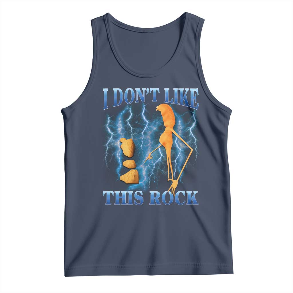 Funny Christmas Marcus The Worm Tank Top I Don't Like This Rock Brain Rot - Wonder Print Shop