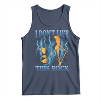 Funny Christmas Marcus The Worm Tank Top I Don't Like This Rock Brain Rot - Wonder Print Shop