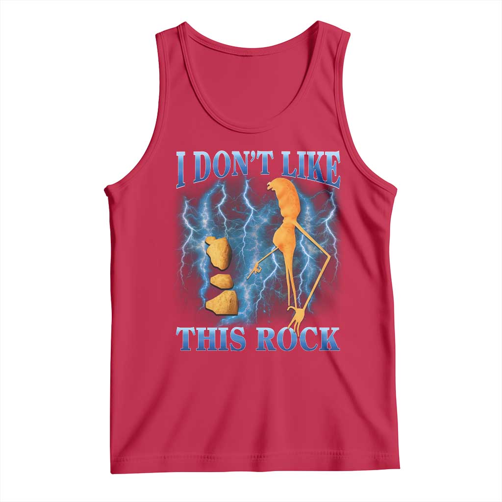Funny Christmas Marcus The Worm Tank Top I Don't Like This Rock Brain Rot - Wonder Print Shop