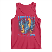 Funny Christmas Marcus The Worm Tank Top I Don't Like This Rock Brain Rot - Wonder Print Shop