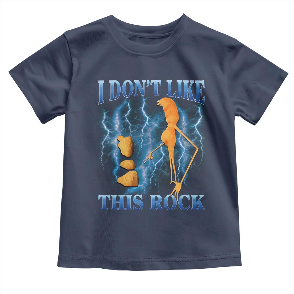 Funny Christmas Marcus The Worm Toddler T Shirt I Don't Like This Rock Brain Rot - Wonder Print Shop