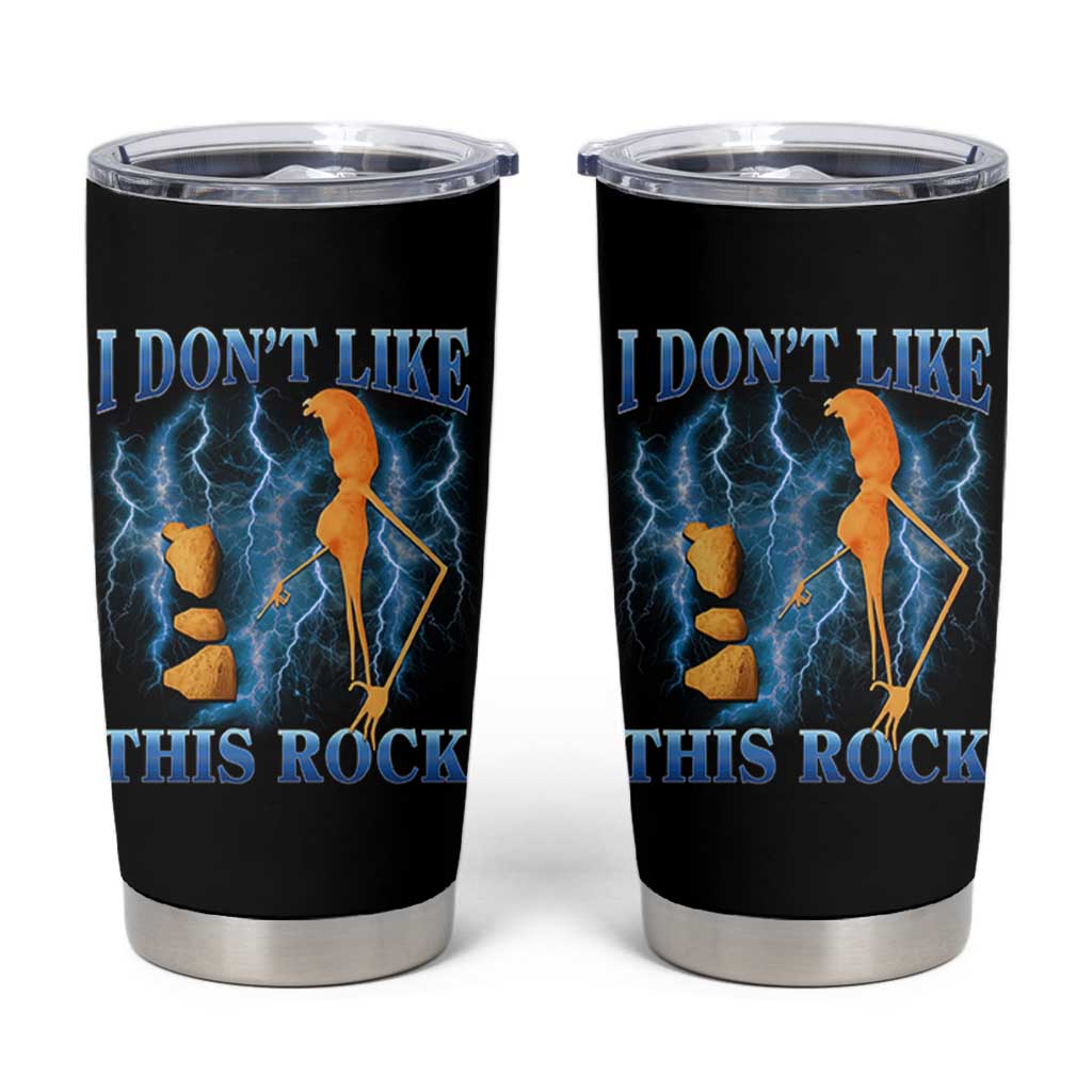 Funny Christmas Marcus The Worm Tumbler Cup I Don't Like This Rock Brain Rot - Wonder Print Shop