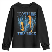 Funny Christmas Marcus The Worm Youth Sweatshirt I Don't Like This Rock Brain Rot - Wonder Print Shop