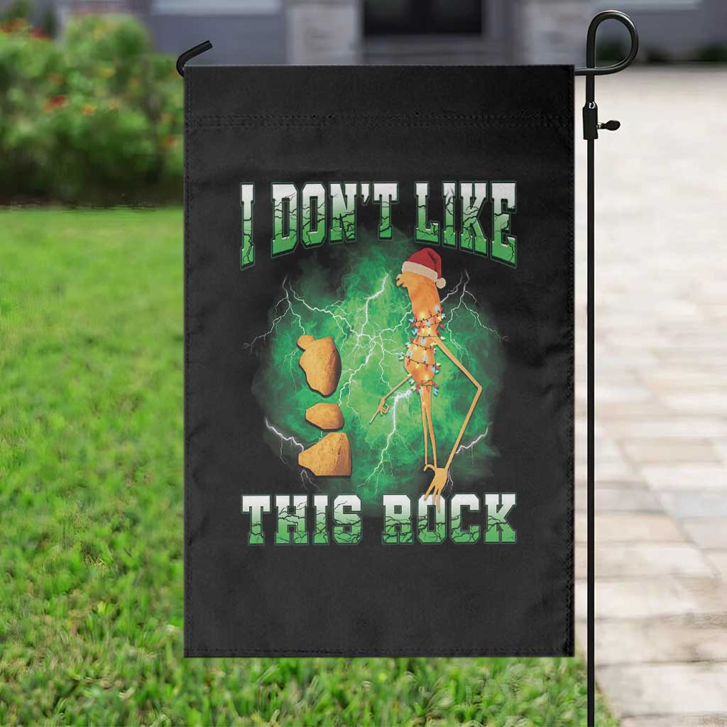 Funny Marcus The Worm Garden Flag I Don't Like This Rock Brain Rot - Wonder Print Shop